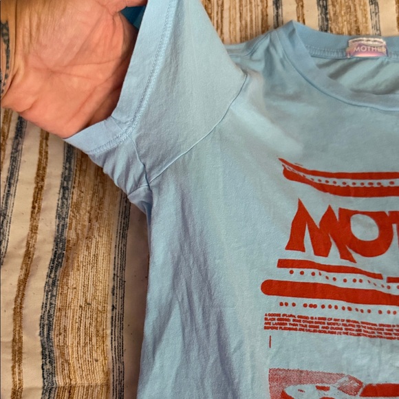 MOTHER Soft Blue Crewneck Tee - Picture 8 of 11